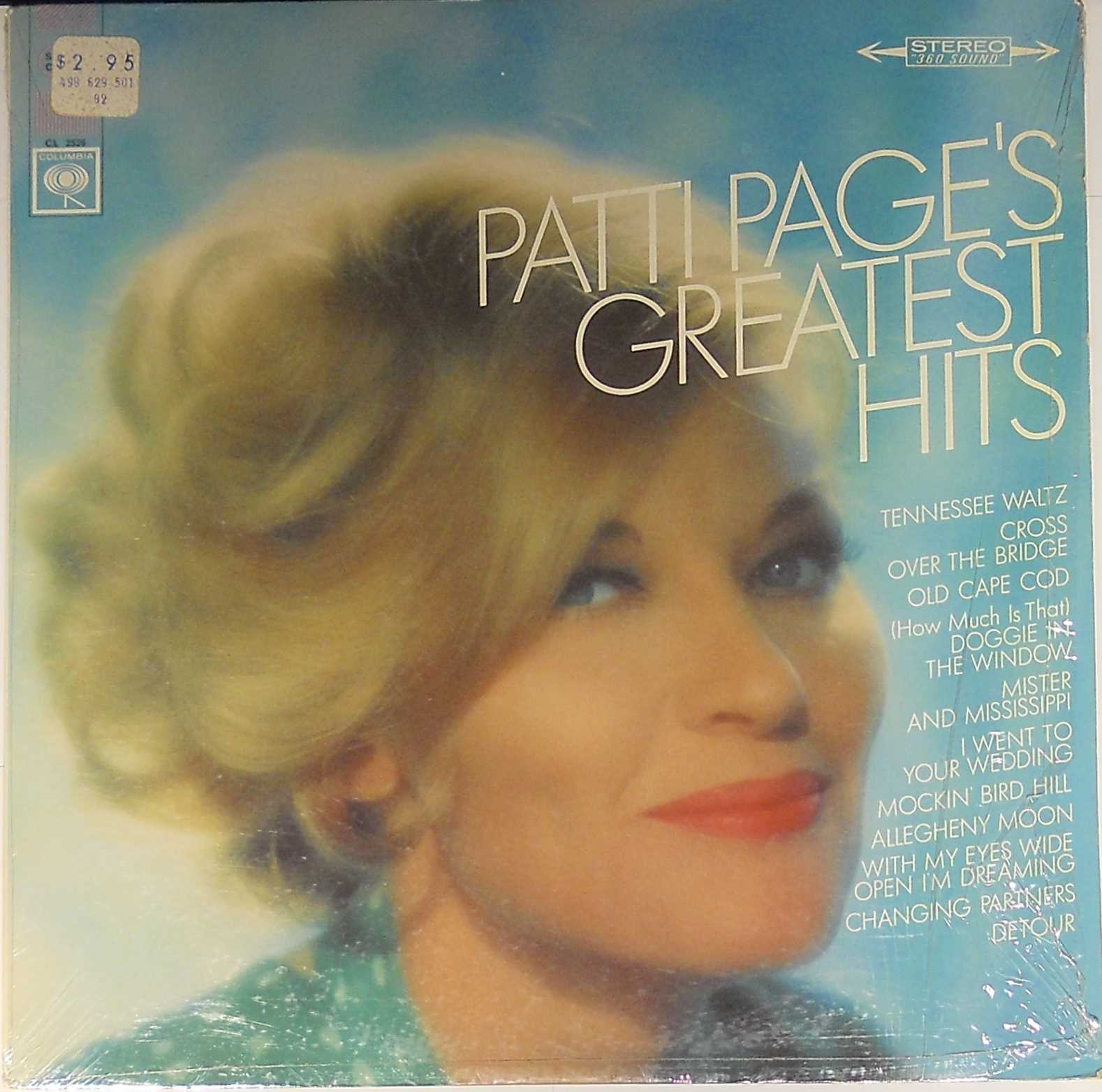 Patti Page Patti Page's Greatest Hits Records, LPs, Vinyl and CDs ...